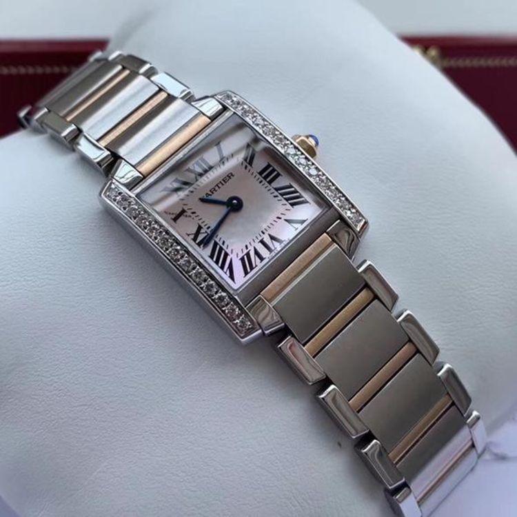 二手Cartier 卡地亚坦克系列女士石英腕表回收价格,回收多少钱